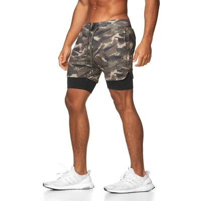 China New Wholesale QUICK DRY Multi Pocket Shorts Pants Double Layer Drawstring Design Clothing Sports Fitness Men Shorts for sale