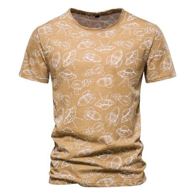 China QUICK DRY Premium Short Sleeve Round Neck Maple Graphic Shirts Premium Quality Cotton Gym Casual Urban Tees for sale