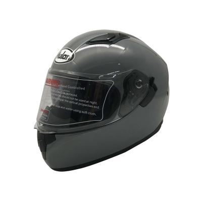 China Gray Motorcycle Helmet Factory Quality Popular Full Face Custom Motorcycle Helmet Double Visors for sale