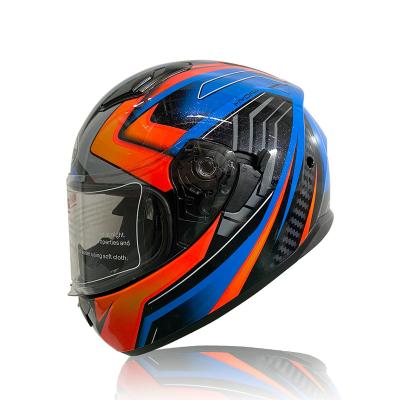 China High Safety ABS Motorcycles Accessories Full Face Helmet With Double Sun Visor for sale