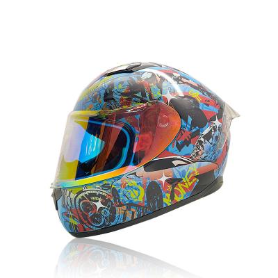 China Wholesale Custom High Safety ABS Full Face Helmet For Motorcycle EEC Certification for sale