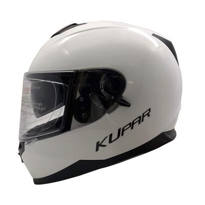 China White Helmet ABS Material Customizable Fullface Motorcycle Helmet With Dot& EEC Certification for sale