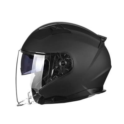 China ABS OEM ECE Certification Motorcycle Helmet For Open Face With Double Sun Visor On Road for sale