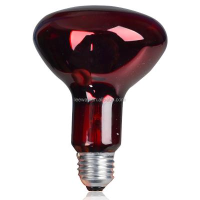 China Infrared Red Baby Chick House Hen House Chicken Cage Bulb Lamp Heat Brooder Heater Infrared Spot Lamp for sale