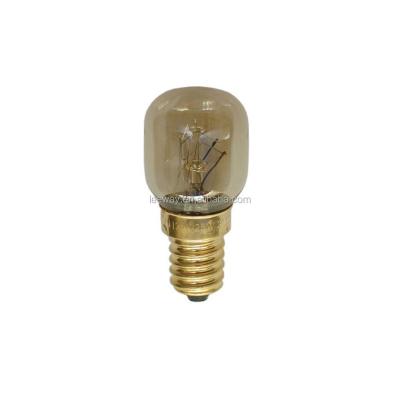 China Glass Bulb E14 T25 25W 110V~130V/220V-240V Oven Light Bulb Heat Resistant for sale