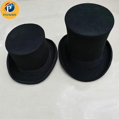 China Good Quality Hot Selling Black Top Hat 2020 The President Hat Party Magician Black Top Hats For Men for sale