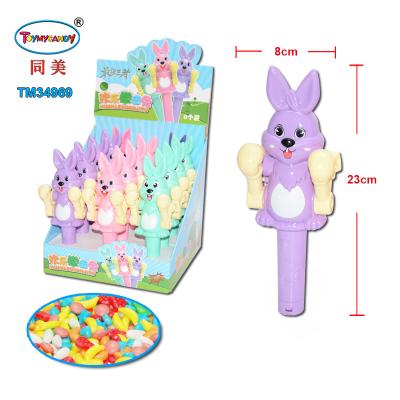 China Cartoon Toys Super Hot Selling Toy Rabbit Plastic Boxing Fist With Cheap Candy Toys for sale