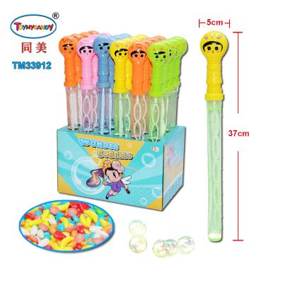 China Cartoon Toys China Toy Candy Manufacturer Good Selling Products Summer Funny Plastic Toy Soap Bubble Stick With Candy for sale