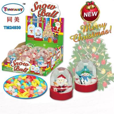 China Capsule Toys 2019 Best Christmas Promotion Toy Candy Snowball Glass Christmas Decoration With Europe Market NO1 Selling Candy for sale