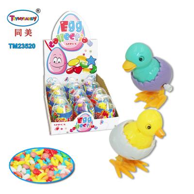 China TOP Selling Cheapest Toy Candy Egg Easter Egg Inside Animal Can Be Open Cheapest Candy Egg Easter Bounce Easter Egg Box Plastic Container toy with candy for sale