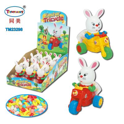 China Cartoon Toys New Kids Toys For Easter 2020 Bunny Shape Pull Back Tricycle Easter Gift Toys For Children for sale