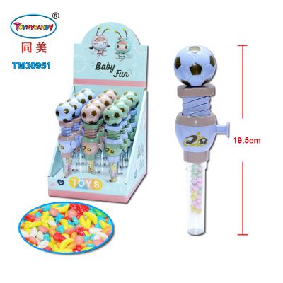 China Capsule toys 2021 hot sale products china supplier kids soccer fist stick toys with candy for sale