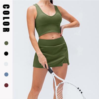 China SKIRTS Women Workout Fitness Gym Yoga Skirt Layer Golf Skirt Nylon Tennis Skirts for sale