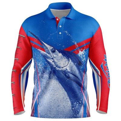 China Unisex Anti-UV Plus Sizes Polyester Custom Design Fishing Shirts for sale