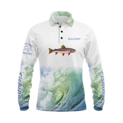 China 2021 Antibacterial 100% Polyester Breathable Custom Logos Fishing Wear Long Sleeve Breathable Mesh Fishing Shirt for sale