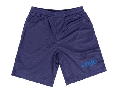 China Wholesale Custom Antibacterial Logo Basketball Shorts Solid Color Polyester Mesh With Pockets Sublimation Logo For Men Basketball Shorts for sale