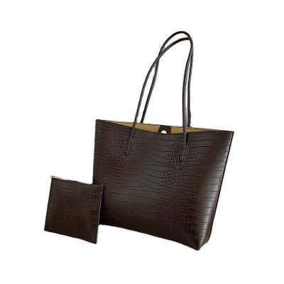 China Fashion Fashion Casual Tote Lady Single Shoulder Bags Women Brand Black Genuine Leather Handbag for sale