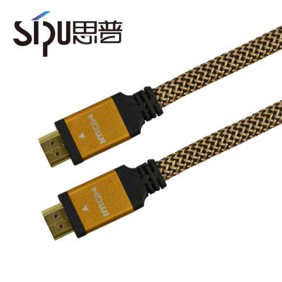 China HDTVs/PS4/Blu-Ray players/video projector SIPU hdmi to 4k 3d hdmi cable support with nylon Ethernet mesh hdmi cable 1m 1.5m 3m for sale