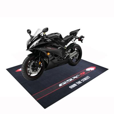 China Washable Dotcom TPR Backing Oil Absorb Contains Liquid Motorcycle Custom Racing Mats for sale