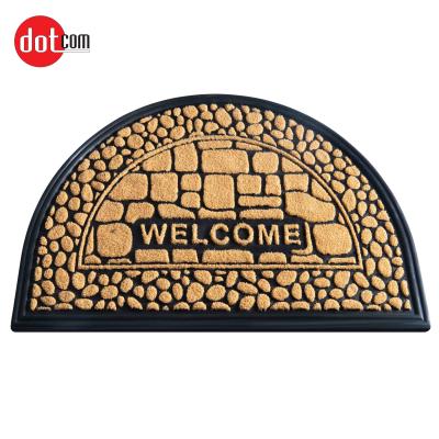 China Dotcom Waterproof Absorb Durable Plastic Outdoor / Indoor Waterproof For Company Reception Floor Rubber Mat for sale