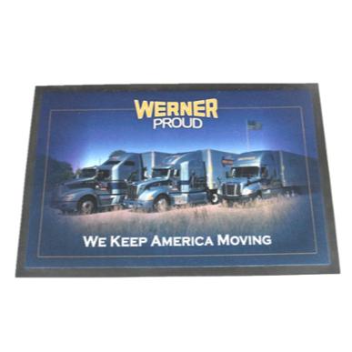 China Durable Dotcom Customized High Definition Sublimation Printing Logo Anti-Slip Nonwoven Blank Door Mats for sale