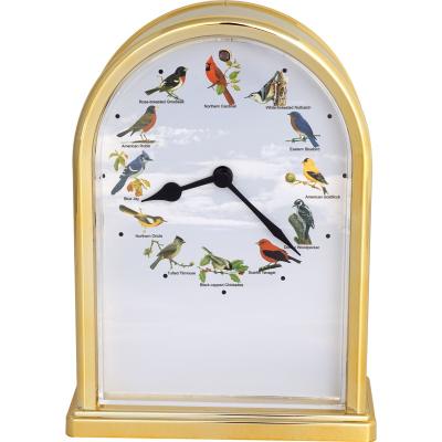 China Bargain Price Minimalist Rectangle OEM/ODM Table Bird's Song Melody Desk Clock for sale