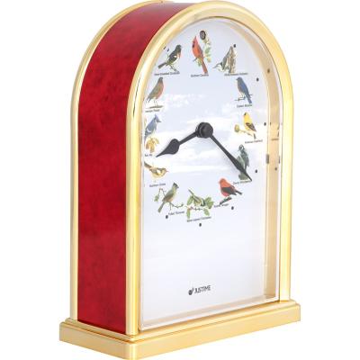 China Factory Direct Sale OEM/ODM Rectangle Bird Minimalist Tabletop Song Melody Desk Clock for sale