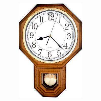 China Vintage Wall Clock Home Decor Fit Transitional Simple Pendulum Clock for sale