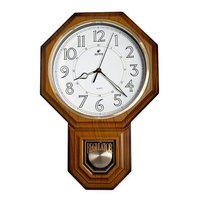 China Direct Sales Traditional Cheap Traditional School Regulator Pendulum Luminous Wall Clock for sale