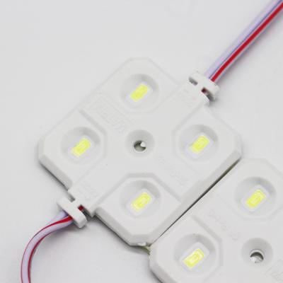 China Square 4led 1.44W 5630SMD plastic light box high light DC12V 24V without lens injection led module for sale