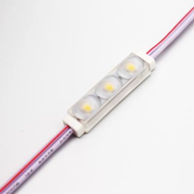 China Mini Channel letter module 12V 0.5W SMD2835 3led module waterproof ip65 advertising led module for sign decorate and advertisements with wide lens angle for sale