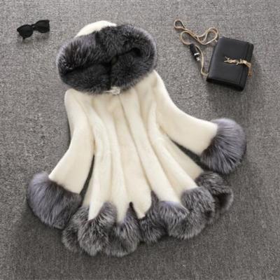 China 2022 Wholesale Women's Long Hooded Fur Coat Plus Size Breathable Faux Fur Coats Jacket for sale