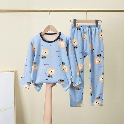 China Thermal children's underwear set boys and girls thickened thermal children's autumn winter clothes baby pants Korean children's wear for sale