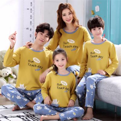 China Wholesale 100% Thermal Winter Pajamas Winter Pajamas Cotton Kids Christmas Pajamas Kids Sleepwear Family Pajamas Set for sale