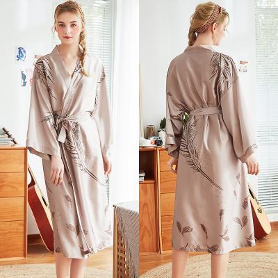 China 2021New Design Breathable Polyester Leisure Wear Ice Silk Long Sleeve Bridesmaid Bride Dress Customized for sale