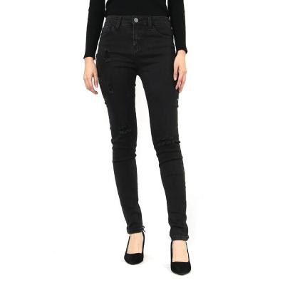 China Feminine Feminine Skinny Black Stretch Jeans Women, Cheap Fashion Black Leggings Denim Pencil Jeans For Women for sale