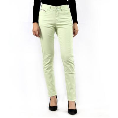 China The latest fashionable workable denim office gaiters design jeans pants for girl for sale