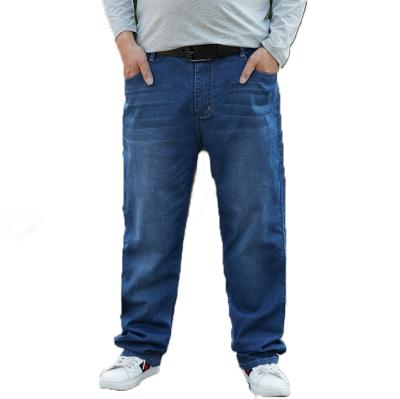 China Custom Made High Quality Summer Breathable Loose Fit Jeans For Short And Fat Men for sale