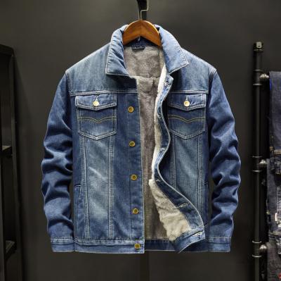 China RTSWholesale high quality men's warm denim jacket and velvet fashion windproof winter. for sale