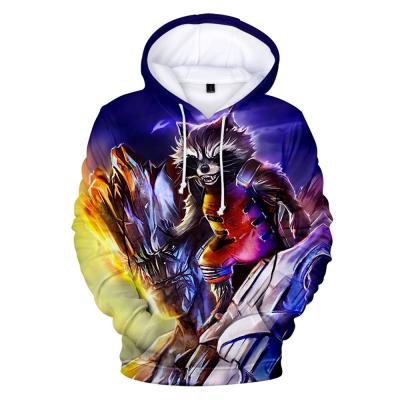 China Wholesale Custom Anti-wrinkle Guangzhou Hoodie 3D Animation Pattern Norying Marvel Heroes Digital Printing Animals for sale