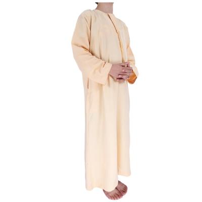 China new design fashion polyester embroidered boys saudi thobe M L XL XXL 3XL 4XL by modern islamic clothing for sale