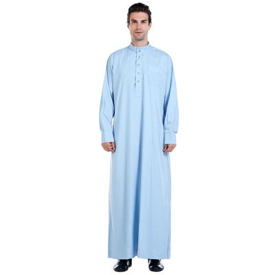 China Muslim Clothing Wholesale Sudanese Islamic Men Long Robe Arabic Thobe Sleeve 52-58/56-62 for sale