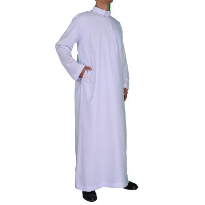 China New Style Cheap Wholesale Islamic Clothing Muslim Men Dubai Thobe 52-58/56-62 Long Dress Price for sale