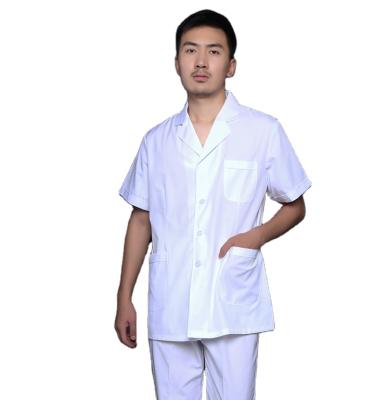 China OEM Comfortable High Quality Long Hospital Mens Lab Coat Scrubs Nurse Uniform for sale