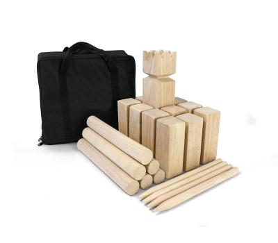 China Easy To Carry Premium Set Kubb Play Set Kit For Outdoor Fun Yard for sale