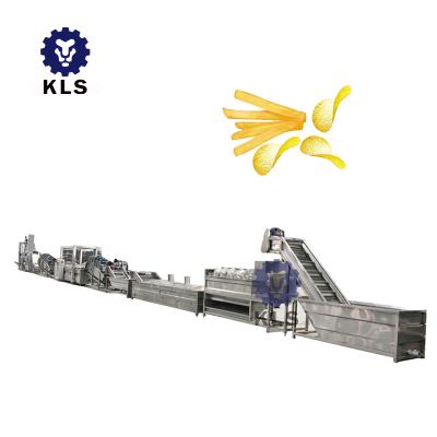 China Snacks/meats/foods/frying vegetables/pasta/small scale potato chips production line/aquatic potato chips making equipment for sale