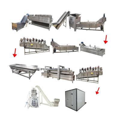 China Fully Automatic Vegetable Processing Plant Frozen Potato Making Processing Line for sale