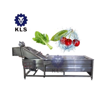 China Hot Commercial Factory KLS Bubble Washing Machine Vegetable Fruit Washing Machine Sales Vegetable Washer for sale