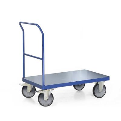 China 500kg Warehouse Steel Structure Trolley Rolling Platform Easy Mobile Trolley for sale