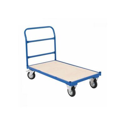 China Warehouse Use Plywood Platform Disassembled Metal Frame Folding Platform 500kg Hand Truck for sale